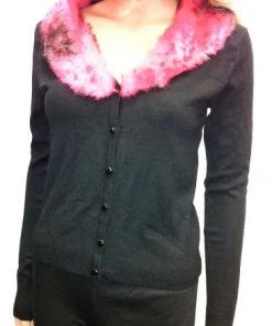 Voodoo Vixen Living Dead Souls Black Knit Cardigan All Ladies Clothing