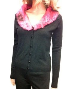 Voodoo Vixen Living Dead Souls Black Knit Cardigan All Ladies Clothing