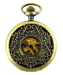 Pocketwatches Luminous Triangle Filigree Steampunk Pocket Watch