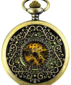 Pocketwatches Luminous Triangle Filigree Steampunk Pocket Watch