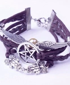 Gothic And Steampunk Jewellery Winged Magic Owl Steampunk Bracelet