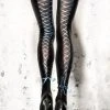 Me Seduce Black Stockings With Blue Lacing ST05
