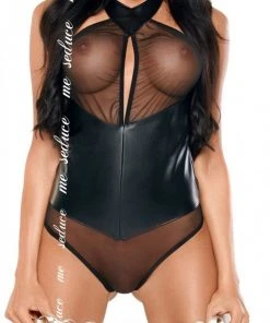 Me Seduce Imane Bodysuit Black
