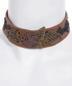 RQBL Mechanical Butterfly Choker Steampunk Jewellery
