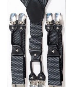 Banned Rockabilly Braces Black White Mens Steampunk Clothing