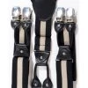 Banned Rockabilly Braces Stripe Mens Steampunk Clothing