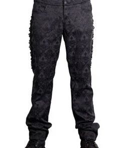 Punk Rave Cadogan High Waisted Trousers Mens Gothic Clothing