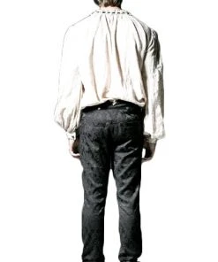 Mens Gothic Clothing Punk Rave Crescent Trousers K-193 Black