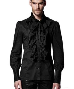 Punk Rave Mens Dante Frilled Gothic Fancy Shirt Y-597 9 Punk Rave Mens Dante Frilled Gothic Fancy Shirt Y-597