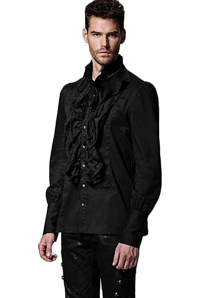 Punk Rave Mens Dante Frilled Gothic Fancy Shirt Y-597 6 Punk Rave Mens Dante Frilled Gothic Fancy Shirt Y-597