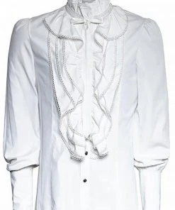 Punk Rave Mens White Dante Shirt White