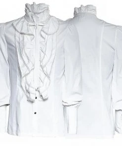 Punk Rave Mens White Dante Shirt White