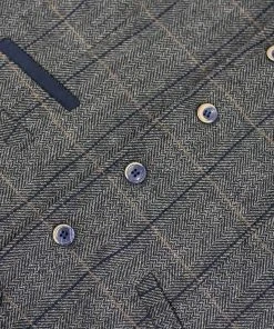 Kaymans Albert Grey Tweed Steampunk Waistcoat Mens Steampunk Clothing