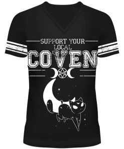 Innocent Clothing Moon Cats Varsity Tshirt All Ladies Clothing