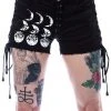Innocent Clothing Poizen Heartless Moonchild Shorts All Ladies Clothing