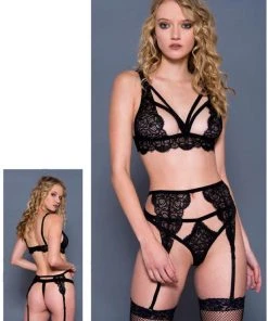 Music Legs Lace Lingerie Set