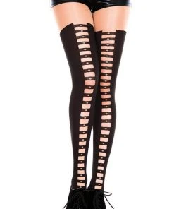 Music Legs Cutout Tights