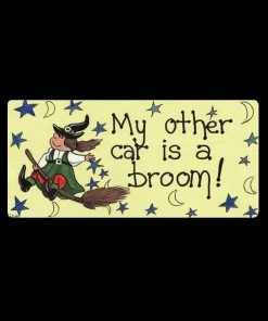 Something Different My Other Car Is A Broom Smiley Fridge Magnet Sale