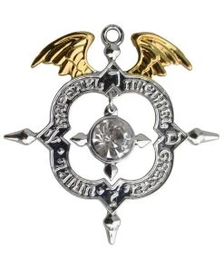 Mystic Kabbalah Winged Archangel Shield Necklace All Jewellery