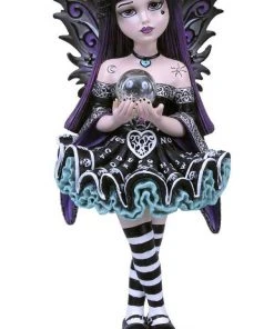 Nemesis Now Mystique Little Shadows Fairy Figurine With Crystal Ball