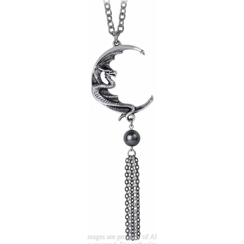 Alchemy Gothic Alchemy Naga Moon Pendant P865 6 Alchemy Gothic Alchemy Naga Moon Pendant P865