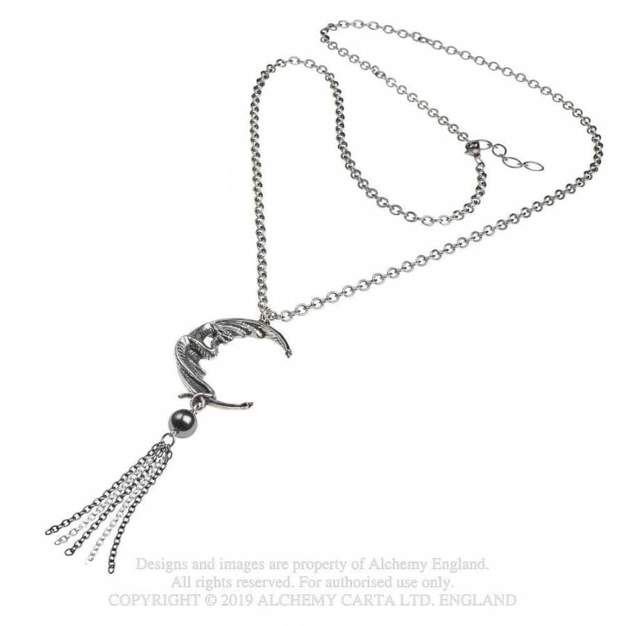Alchemy Gothic Alchemy Naga Moon Pendant P865 5 Alchemy Gothic Alchemy Naga Moon Pendant P865