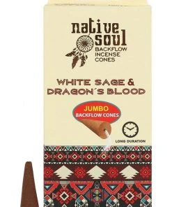 Something Different All Homeware Native Soul White Sage And Dragons Blood Incense Backflow Cones