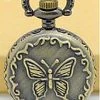 Pocketwatches Butterfly Necklace Steampunk Pocket Watch