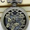 Pocketwatches Necklace Steampunk Pocket Watch With Butterfly PW-C Steampunk Jewellery