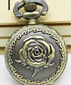 Pocketwatches Necklace Steampunk Rose Pocket Watch PW-I Steampunk Jewellery