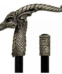 Nemesis Now Steampunk Swaggering Cane - Horned Dragon Gothic Cane
