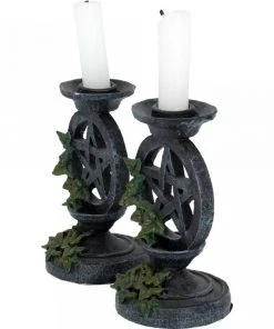 Nemesis Now Aged Pentagram Candlesticks All Homeware