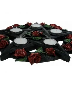 Nemesis Now Pentagram Rose Tealight Holder