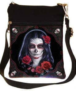 Nemesis Now Sugar Skull Day Of The Dead Shoulder Bag