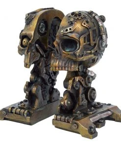 Nemesis Now Steampunk Cranial Book Ends
