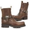 New Rock Boots New Rock Brown Motorcycle Ankle Boots Gothic Boots