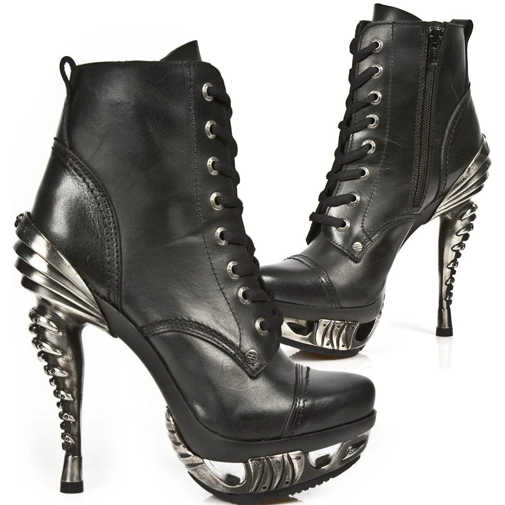 New Rock Boots New Rock Ladies Ankle Boots M.MAG016-S1 Gothic Boots 12 New Rock Boots New Rock Ladies Ankle Boots M.MAG016-S1 Gothic Boots