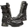 New Rock Boots New Rock Skull And Studs Motorock Boots M.MR019-S1