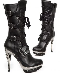 New Rock Boots New Rock High Heel Vegan Boots M.PUNK001-VS1