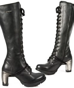 New Rock Boots New Rock Tall Laced Ladies Boots M.TR005-S1