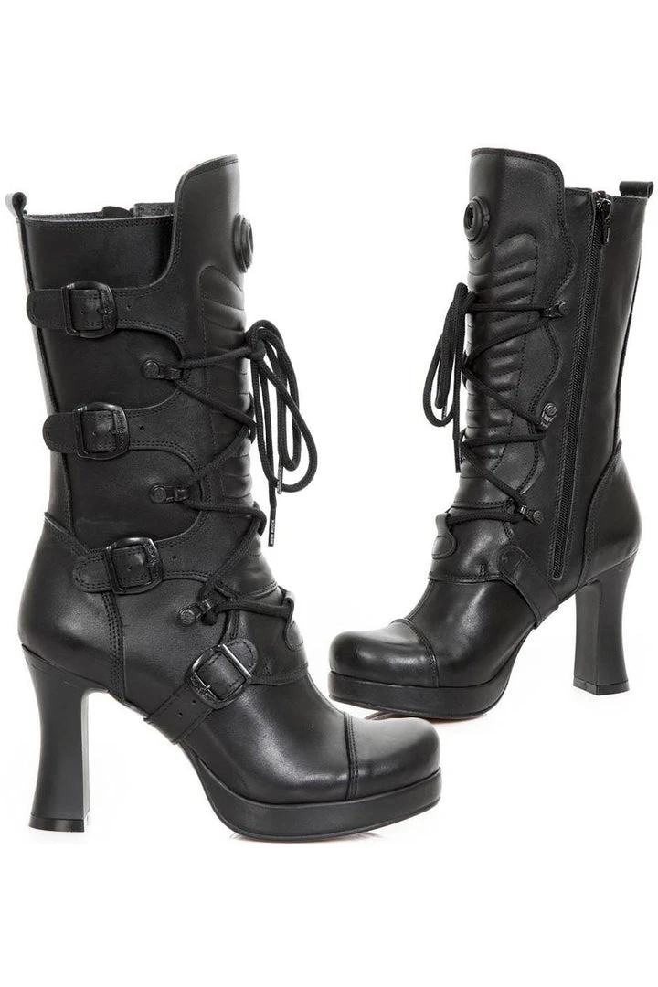 New Rock Boots Gothic Boots New Rock All Black Boots M.GOTH5815-S2 3 New Rock Boots Gothic Boots New Rock All Black Boots M.GOTH5815-S2