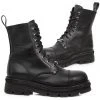 New Rock Boots New Rock Black Combat Boots M.NEWMILI083-S14 Gothic Boots