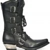 New Rock Boots New Rock Black Cowboy Boots M.7993-S1 All Footwear