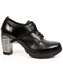New Rock Boots New Rock Black Trail Heeled Shoes M.TR011-S3