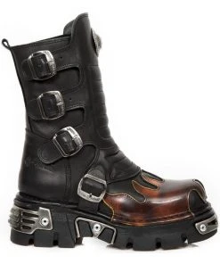New Rock Boots Gothic Boots New Rock M.591X S1 Boots Red Flame