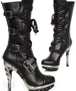 New Rock Boots New Rock High Heel Vegan Boots M.PUNK001-VS1