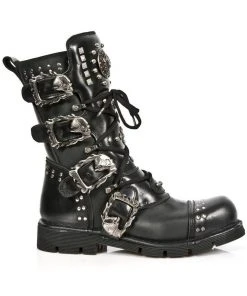New Rock Boots Gothic Boots New Rock Studded Black Boots M-1474-S1