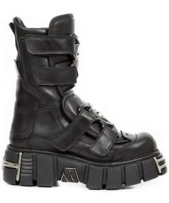 New Rock Boots New Rock Velcro Tower Boots M.422-S1 Gothic Boots