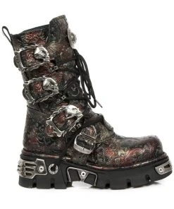 New Rock Boots New Rock Vintage Flower Reactor Boots M.391-S26