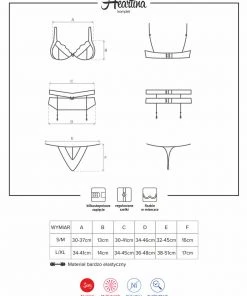 Obsessive Heartina Red Bra Set